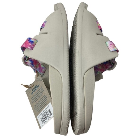 Chaco Chillos Kids Slip-On Sandals Size 6M Ultralight Comfort White Tye-Die - Picture 3 of 11